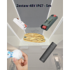 Kompletny zestaw - Taśma LED COB 48V 6000k IP67 5m + zasilacz, sterownik, pilot i czujnik